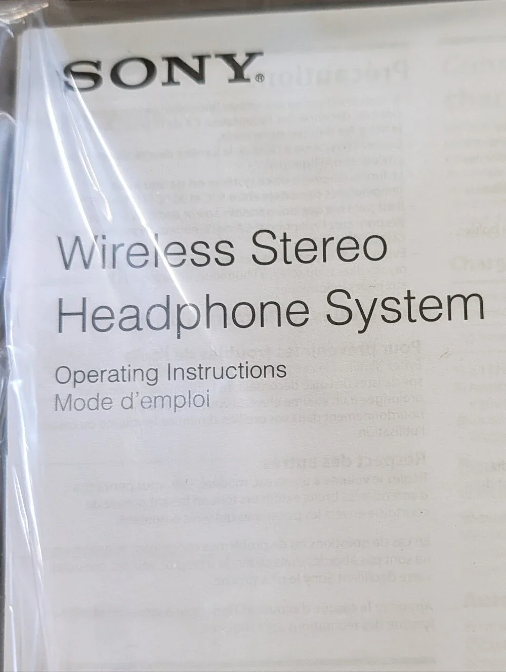 Sony wireless headphones